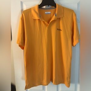 Columbia Gold Polo Short-Sleeve, Men’s Size L